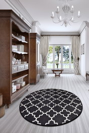 Conceptum Alfombra Kupa Black Multicolor 100 cm